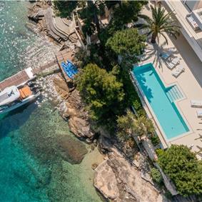 Luxury 6 Bedroom Brac Island Beach Front Villa With Heated Infinity Pool and lift near Sumartin sleeps 12